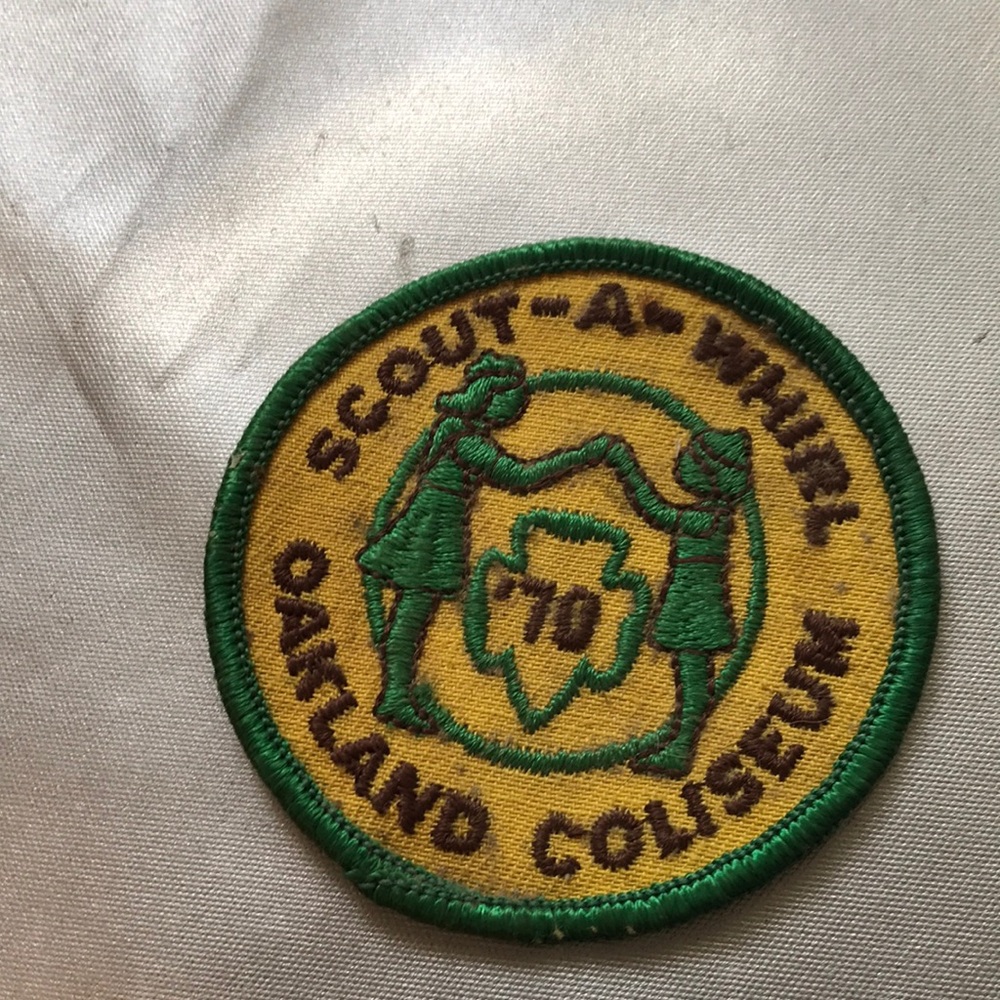 Girl Scout a whirl patch Oakland coliseum 1970